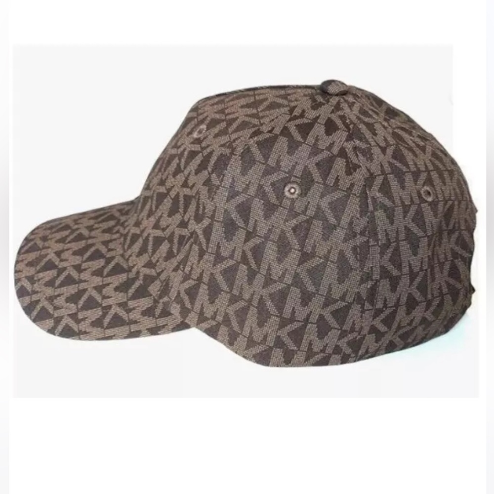 Michael Kors Signature Logo Brown Cap Hat